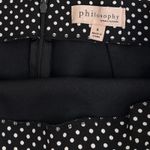 Philosophy  Black White Polka Dot Pencil Skirt Above Knee Fitted Size Women's 6 Photo 3