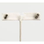 JaxKelly Mini Druzy Bar Earrings Subtle Sparkle Everyday Elegance Gray Photo 1