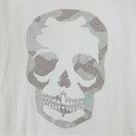 Zadig & Voltaire  Tunisen Skull Camo Gems Lightweight White Tee Size Medium Photo 4