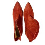 Splendid  Paisley Spice Red Suede Leather Pointed-Toe Ankle Booties Sz 8 Photo 4