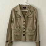 Luii jacket medium neutral jacket denim feel cotton blend cute buttons pockets Tan Photo 0