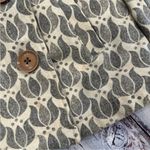 Fossil Vintage Y2K  Women's Wool Blend Insulated Gray Patterned Pea Coat Jacket Photo 5