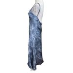 ZARA Tie Dye Print Satin Slip Midi Dress Blue 2180/325 Bloggers Favorite Size M Photo 7