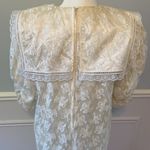Gunne Sax Jessica McClintock Drop Waist Dress Lace Overlay Prairie Bridal Size 8 Photo 8