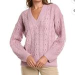 Vince - Lattice Cable Knit Wool & Alpaca Sweater: Mauve Orchid-Size L Photo 0