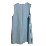 Alexis Womens Libra buttoned down cady mini shift dress Baby Blue Size L $400 Photo 5