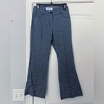 Derek Lam 10 Crosby Blue Check Cropped Flare Trousers Photo 2