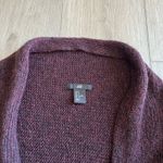 H&M  Women’s Knit Burgundy & Black Cardigan Sz Small Photo 1