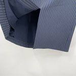 Banana Republic ‎ Pencil Skirt Size 4 Petite Navy Pinstripe Front Slit Photo 6