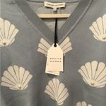 English Factory Shell Pearl Chunky Sweater sky blue white size XS NEW Photo 5