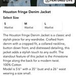 These Three Boutique Fringe Jean Jacket Photo 4