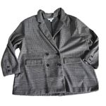 Old Navy plaid double breasted blazer Photo 0