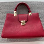 DASEIN Red Statement Handbag Purse Shoulder Bag with Bright Gold Brass Hardware Photo 13