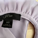 J.Crew  Lavender Sleeveless Ruffle High Neck Blouse Size XS Photo 7