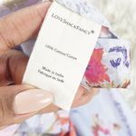 Love Shack Fancy Beatrix Womens Floral Long Sleeve Top in Lavender Moon Size Large Photo 4