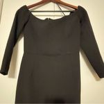 Tuckernuck NWT Black Off the Shoulder Alva Midi Sheath Dress Size 4 Formal Chic Photo 8