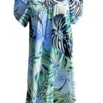 Vintage Y Not Hawaii Women’s Hibiscus Monstera Floral Mu’umu’us Dress Size XL Photo 0