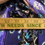 Joan Rivers Purple Paisley Print Embellished Open Front Jacket Blazer L Size L Photo 6