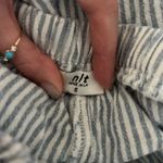 Striped White and Blue Tie Women's Shorts Gray Photo 5