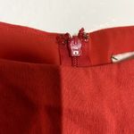 Nicole Miller Artelier Lauren Dress 55% Linen Stretch Sleeveless Bodycon Red 4 Photo 3