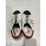 Vintage Havana  White Star Glitter Sneakers Red Accent Lace Up Shoes‎ Photo 1