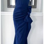 Chiara Boni La Petite Robe Gudrum Halter Ruffle Gown (Made in Italy) Size 16 NEW Photo 5