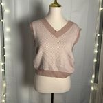 Sincerely Jules Tan and White Chevron Vest Photo 6