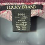 Lucky Brand Pink Aztec  Waffle Henley Shirt - Size M Photo 5