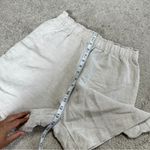 H&M Women’s Linen Blend Shorts Pull On High Waisted Minimalist in Beige Size S Photo 12