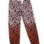 NWT 525 AMERICA X REVOLVE Lepoard Dip Dye Joggers PANT SMALL Orange Photo 6