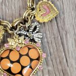 Betsey Johnson Half-Stretch Lips Charm Bracelet and Necklace Photo 2