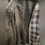 Worthington  pink a d purple Plaid Trench Coat Photo 2