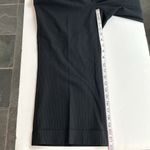 Gap black pinstripe cuffed cropped career office work pants Photo 9
