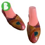 L.j. Simone VINTAGE CIRCA 1980'S  MULTI-COLOR HUARACHE GENUINE LEATHER SANDALS 10 Photo 1