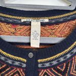 Lucky Brand  y2k fair isle beaded wool blend cardigan sweater Photo 3