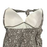 DKNY Donna Karan New York Halter Tankini Swimwear Top Taupe White M Photo 6