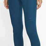 Nike Pro Hyperwarm Women’s Velour Tight Legging BV5562-347 in Midnight Teal M Photo 0