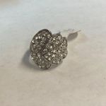 Crystal Stone Woman Ring size 7.5❤️ Silver Photo 0