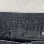 American Eagle Women’s Black Denim High Rise Mini Skirt Size 4 Photo 3