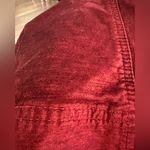 Free People Red/burgandy Velvet Mini Skirt Size 10 Photo 4