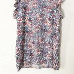 Nation Ltd  Tank‎ Top Paulette Cherry Blossom Ruffle Pima Cotton Foral Size XS Photo 4