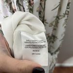 Gal Meets Glam Isabella Floral Dress Women’s Size 2 White Ecru Ruffle Cross Back Photo 9