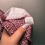 J.Crew Burgundy and White Geometric Pants women’s 4 casual preppy career comfy Photo 5