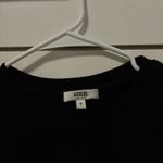 AGOLDE  Della Asymmetric T Shirt in Black Photo 3