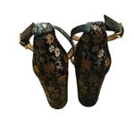 Sam Edelman Women's Yaro Floral Print Block Heel Open Toe Sandal Grey Size 8 Photo 4