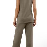 Amazon  Olive Green Sleeveless Jumpsuit Photo 4