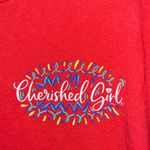 Delta  Bright Red Graphic Short Sleeve Tee Photo 1