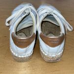 Soludos  Espadrille Shoes Sneakers Lace Up White Natural Size 9‎ Photo 5