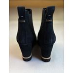 Toms ‎ Black Suede Ankle Wedge Bootie Women's 10 Low Top Photo 7