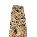 Charter Club  Women's Blazer Jacket Size 1X Floral Cotton Pockets Macy's Tan Red Photo 4